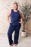 Hazel Blues® |  Rest Day Straight Leg Jumpsuit