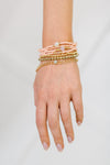 Hazel Blues® |  Rose & Radiance Bracelet Set in Pink and Gold