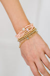 Hazel Blues® |  Rose & Radiance Bracelet Set in Pink and Gold