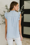 Hazel Blues® |  PREORDER: Ruffle Detailed Flutter Sleeve Top