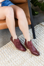 Hazel Blues® |  Kickin' Booties in Burgundy