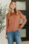 Rust Revival Long Sleeve Knit Top