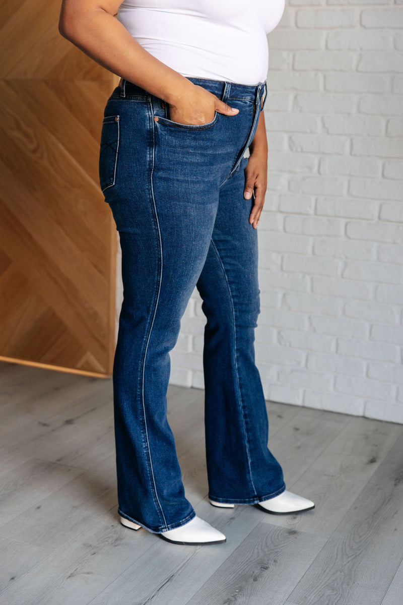 Hazel Blues® |  Santana High Rise Control Top Bootcut Jeans