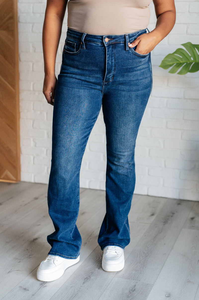 Hazel Blues® |  Santana High Rise Control Top Bootcut Jeans