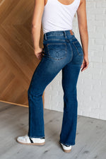 Hazel Blues® |  Santana High Rise Control Top Bootcut Jeans (Short Inseam)