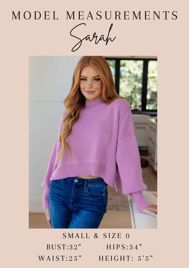 Hazel Blues® |  Lizzy Flutter Sleeve Top in Lavender and Hot Pink Filigree