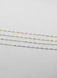 Hazel Blues® |  PREORDER: Mini Paperclip Chain Necklace in Silver