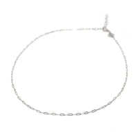 Hazel Blues® |  PREORDER: Mini Paperclip Chain Necklace in Silver