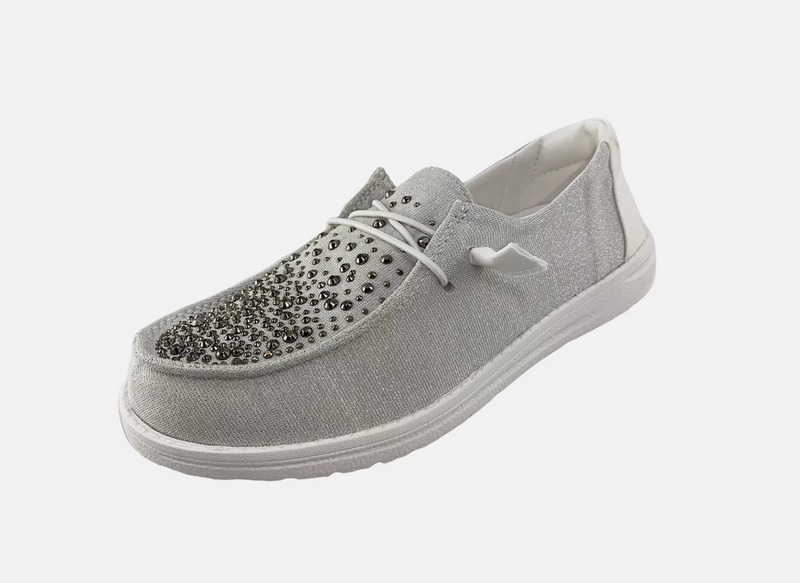 Hazel Blues® |  Maco Water Drop Sneaker in Grey