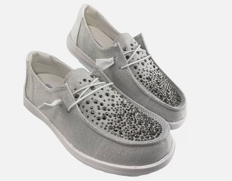 Hazel Blues® |  Maco Water Drop Sneaker in Grey