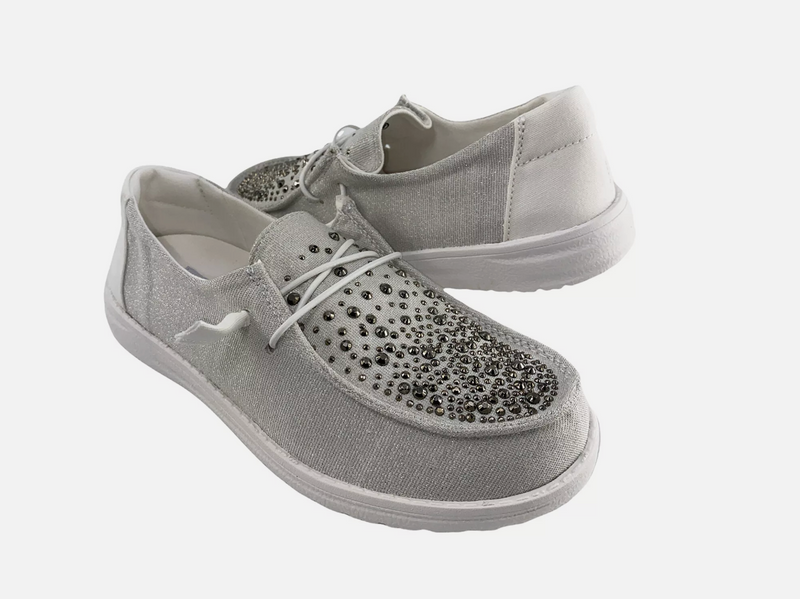 Hazel Blues® |  Maco Water Drop Sneaker in Grey
