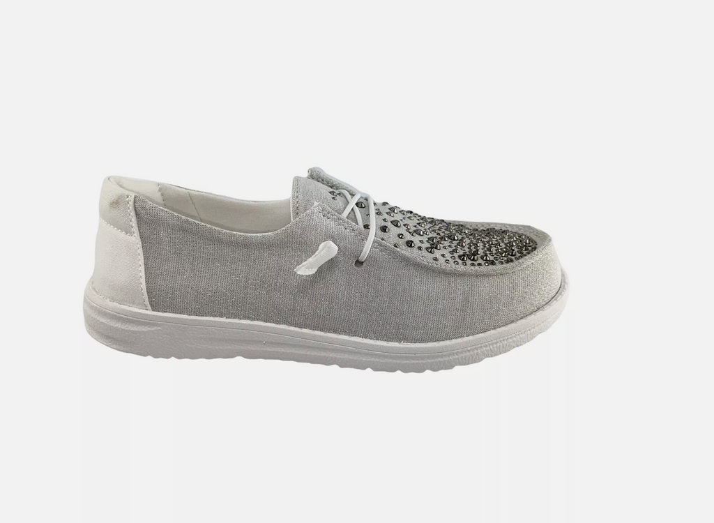 Hazel Blues® |  Maco Water Drop Sneaker in Grey