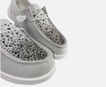 Hazel Blues® |  Maco Water Drop Sneaker in Grey