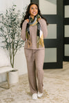 Hazel Blues® |  Seasonal Snooze Top and Bottom Set in Brown