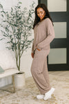 Hazel Blues® |  Seasonal Snooze Top and Bottom Set in Brown
