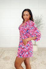 Hazel Blues® |  Seems Okay Abstract Print Romper