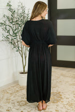 Hazel Blues® |  Serena Sands Swim Cover Up in Black