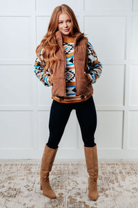 Hazel Blues® |  Set Me Up Corduroy Puffer Vest