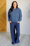 Hazel Blues® |  Shavasana Everyday Wide Leg Jumpsuit in Navy