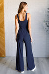 Hazel Blues® |  Shavasana Everyday Wide Leg Jumpsuit in Navy