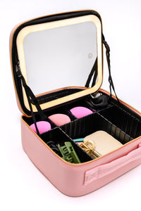 Hazel Blues® |  She's All That LED Makeup Case in Pink