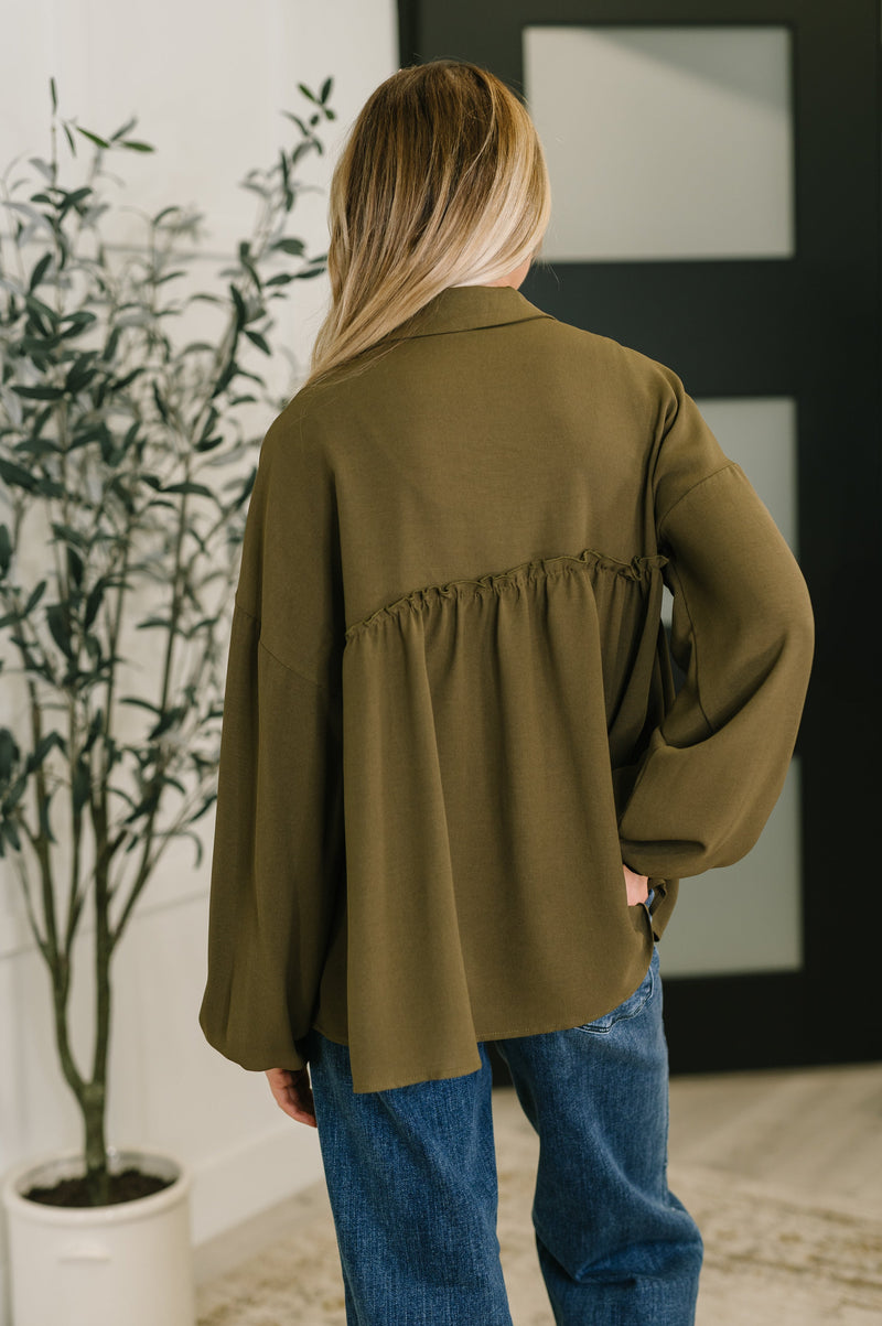 Hazel Blues® |  She's Got A Way Button Down Blouse