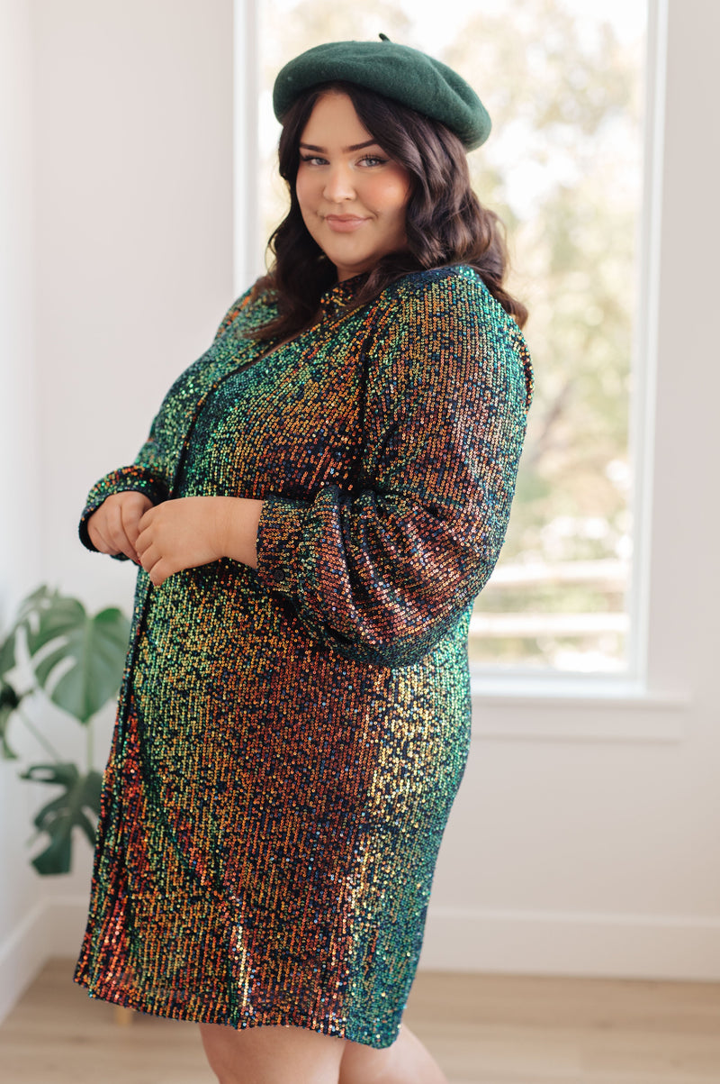sequin jersey dress plus size Yours Curve Blue London Sequin T-Shirt Dress US 20 Womens
