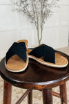 Hazel Blues® |  Shore Thing Slip on Sandals in Prism Black