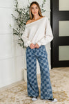 Hazel Blues® |  Side Hustle Off Shoulder Long Sleeve Top in Bone