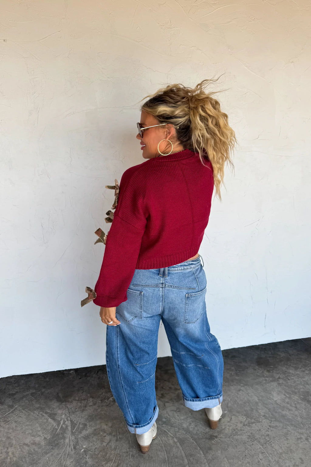 Hazel Blues® |  PREORDER: Sloane Bow Knit Cardigan