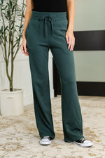 Hazel Blues® |  Slow Mornings High Waisted Sweats in Jungle Green