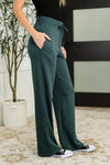 Hazel Blues® |  Slow Mornings High Waisted Sweats in Jungle Green