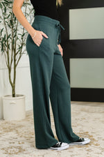 Hazel Blues® |  Slow Mornings High Waisted Sweats in Jungle Green