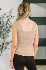 Hazel Blues® |  Smokey Fleur Floral Jaquard Tank