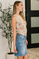 Hazel Blues® |  Snatched & Sassy Sheer Layering Top in Chartreuse
