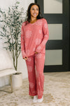 Hazel Blues® |  Snowflake Sniffles Pajama Set in Red