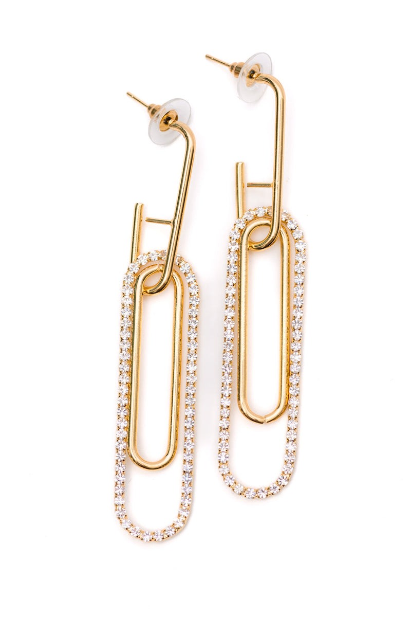 Hazel Blues® |  Sonia Link Earrings In Gold