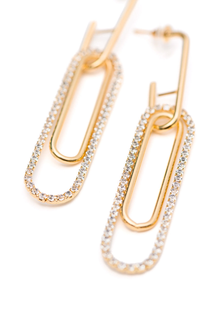 Hazel Blues® |  Sonia Link Earrings In Gold