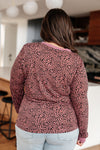 Hazel Blues® |  Spotted Around Town Long Sleeve Top