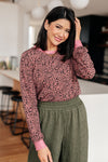 Hazel Blues® |  Spotted Around Town Long Sleeve Top