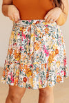 Hazel Blues® |  Spring Fields Floral Skirt
