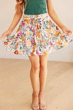 Hazel Blues® |  Spring Fields Floral Skirt