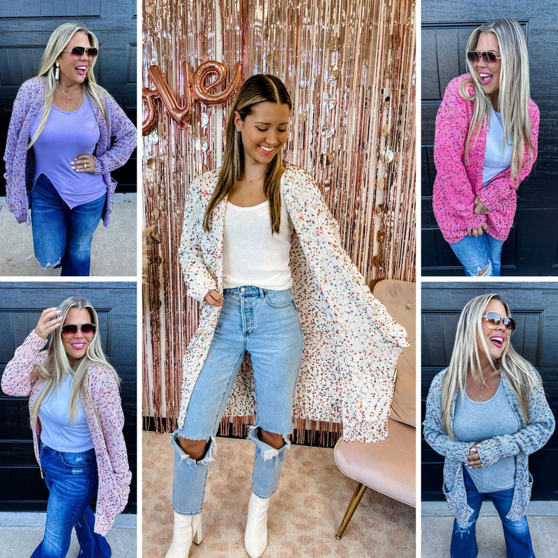 Hazel Blues® |  PREORDER: Spring Miley Dot Cardigans in Five Colors