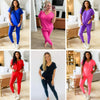 Hazel Blues® |  PREORDER: Krisie V-Neck Lounge Set in Six Colors