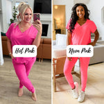 Hazel Blues® |  PREORDER: Krisie V-Neck Lounge Set in Six Colors