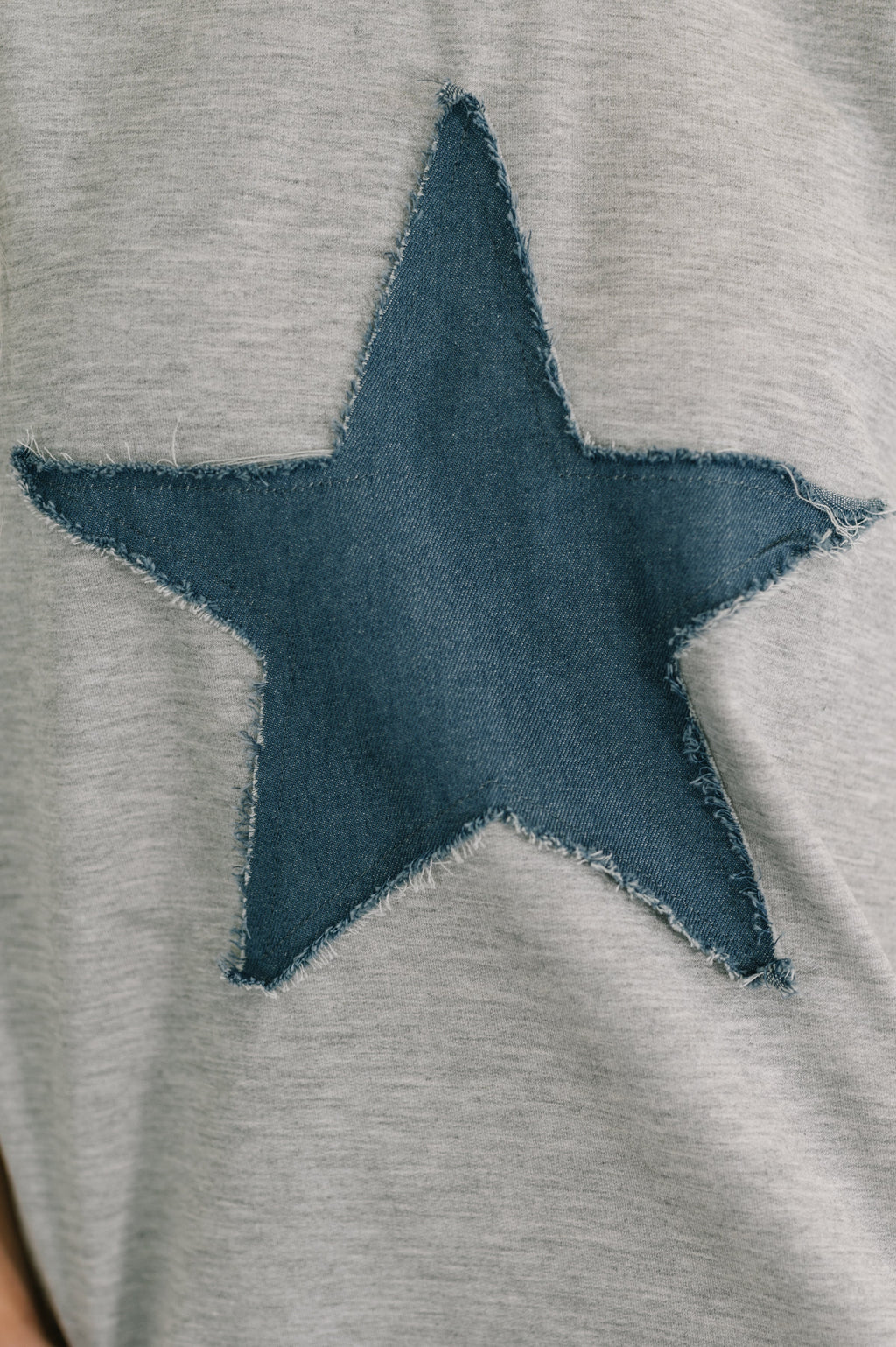 Hazel Blues® |  Star Stud Distressed Applique Top