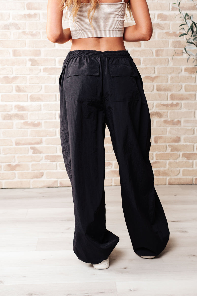 Hazel Blues® |  Step Up Joggers in Black