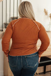 Hazel Blues® |  Stitch In Time Waffle Knit Top