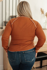 Hazel Blues® |  Stitch In Time Waffle Knit Top