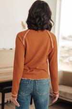 Hazel Blues® |  Stitch In Time Waffle Knit Top